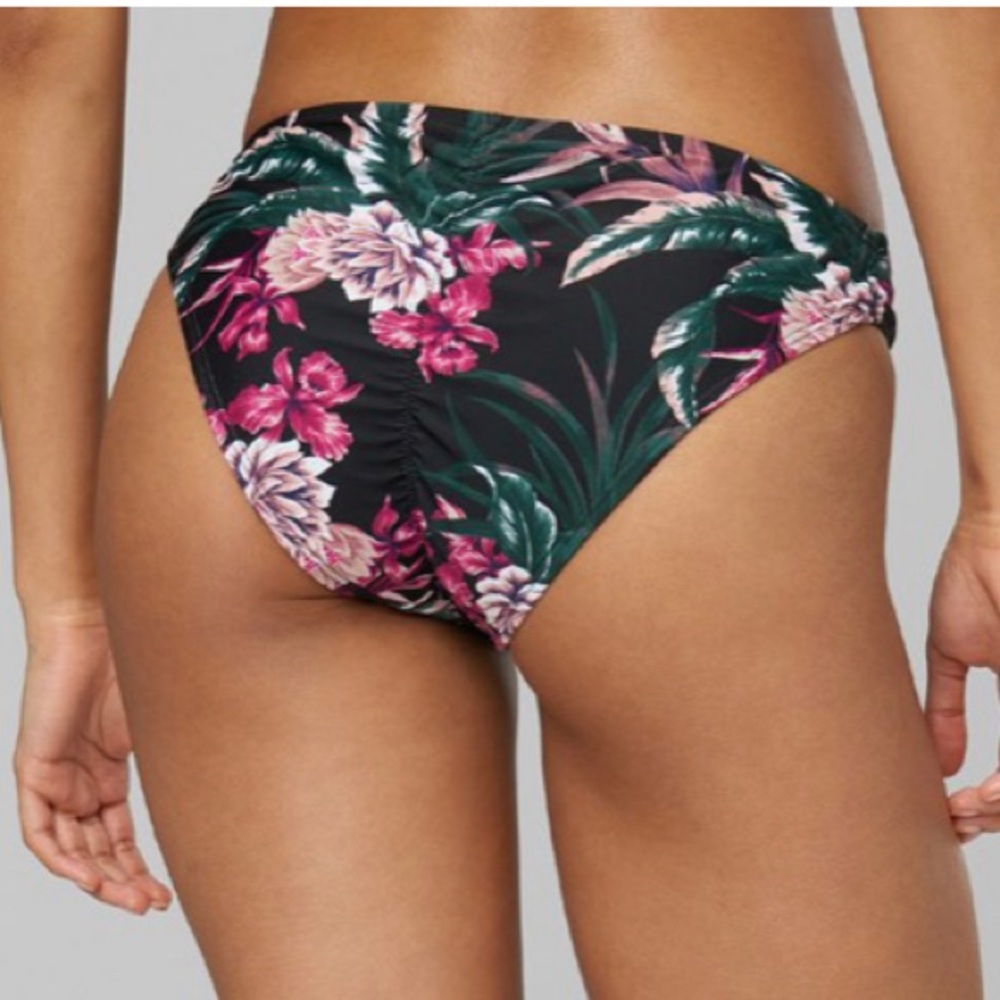 Bebe Tropical Print Cheeky Hipster Bikini Bottom